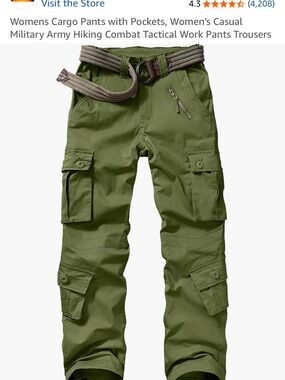Women’s Olive Green Cargo Pants
